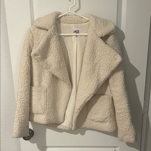 Jack by BB Dakota Cream Teddy Sherpa Jacket